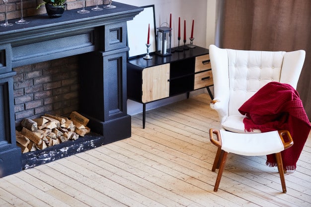 Beautiful living room fireplace
