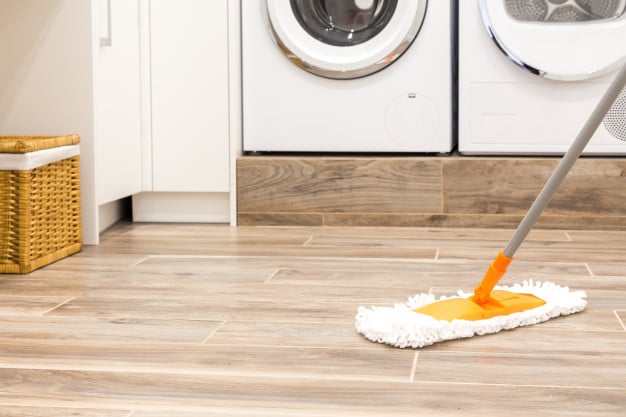 Wooden floor cleaning