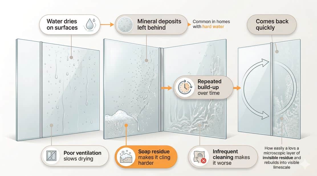 what causes limescale in showers custom graphic