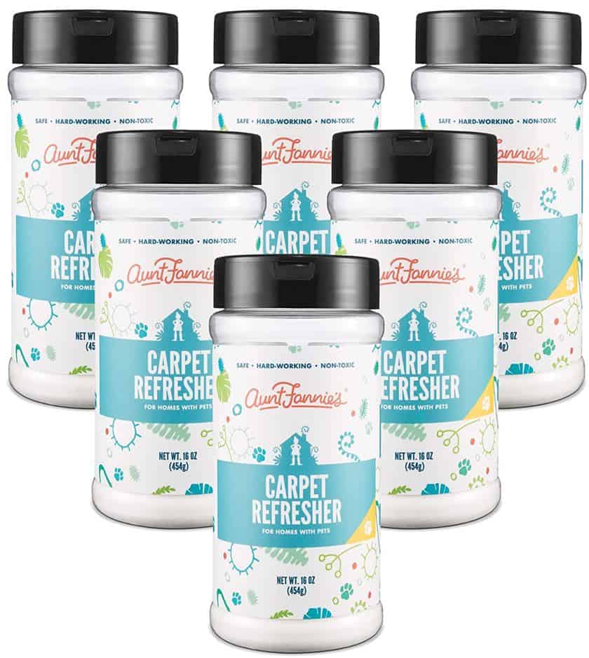 6 bottles of Aunt Fannie's Powdered Carpet Refresher, 16 oz