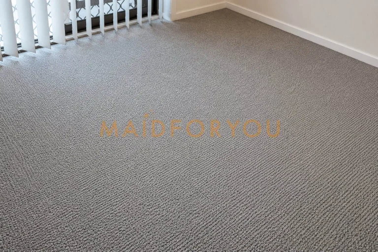 The same polypropylene carpet after professional cleaning