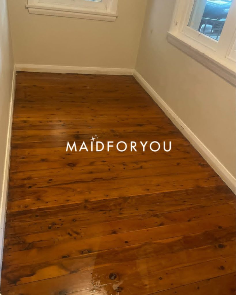 A bedroom cleaned by MaidForYou as part of an end of lease clean