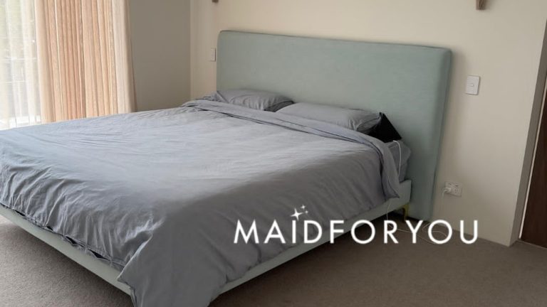 After cleaning: the same kitchen after an NDIS clean by MaidForYou, with benches and appliances cleaned