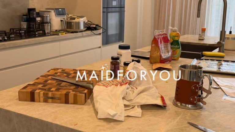 Before cleaning: a living area in an NDIS participant's home before an NDIS clean
